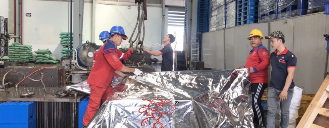 đóng gói hàng hóa xuất khẩu tại kcn long hậu